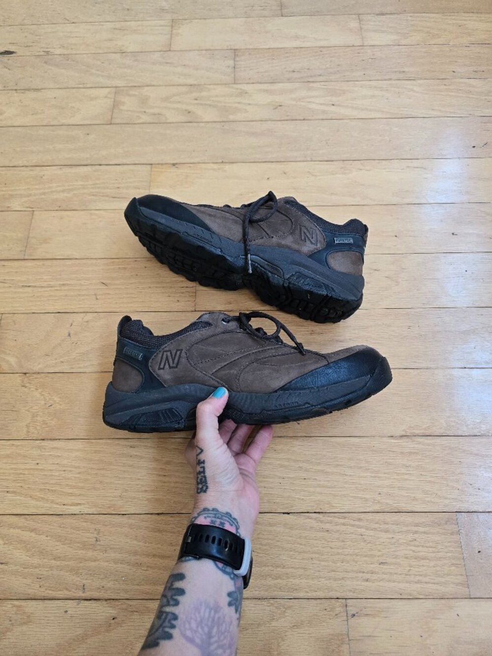 New Balance | 955 Brown Leather Gore-Tex Outdoor Gorpcore Sneakers | Mens 9.5